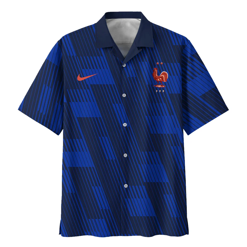 France FIFA World Cup 2026 Hawaiian Shirt, Stadium Energy Button Shirt HVN1548FR