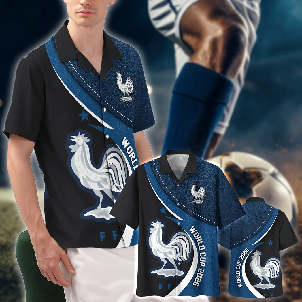 France FIFA World Cup 2026 Hawaiian Shirt, Summer Spirit Button Shirt HVN1566FR