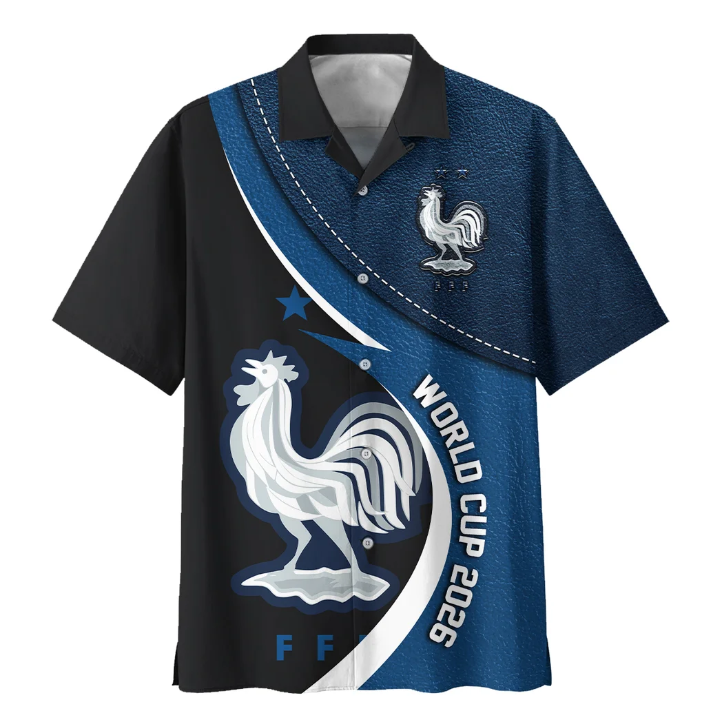France FIFA World Cup 2026 Hawaiian Shirt, Summer Spirit Button Shirt HVN1566FR