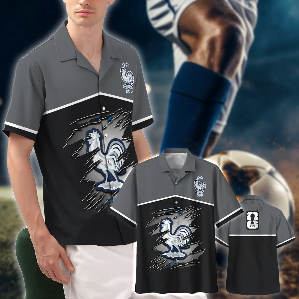 France FIFA World Cup 2026 Hawaiian Shirt, Victory Vibe Button Shirt HVN1563FR