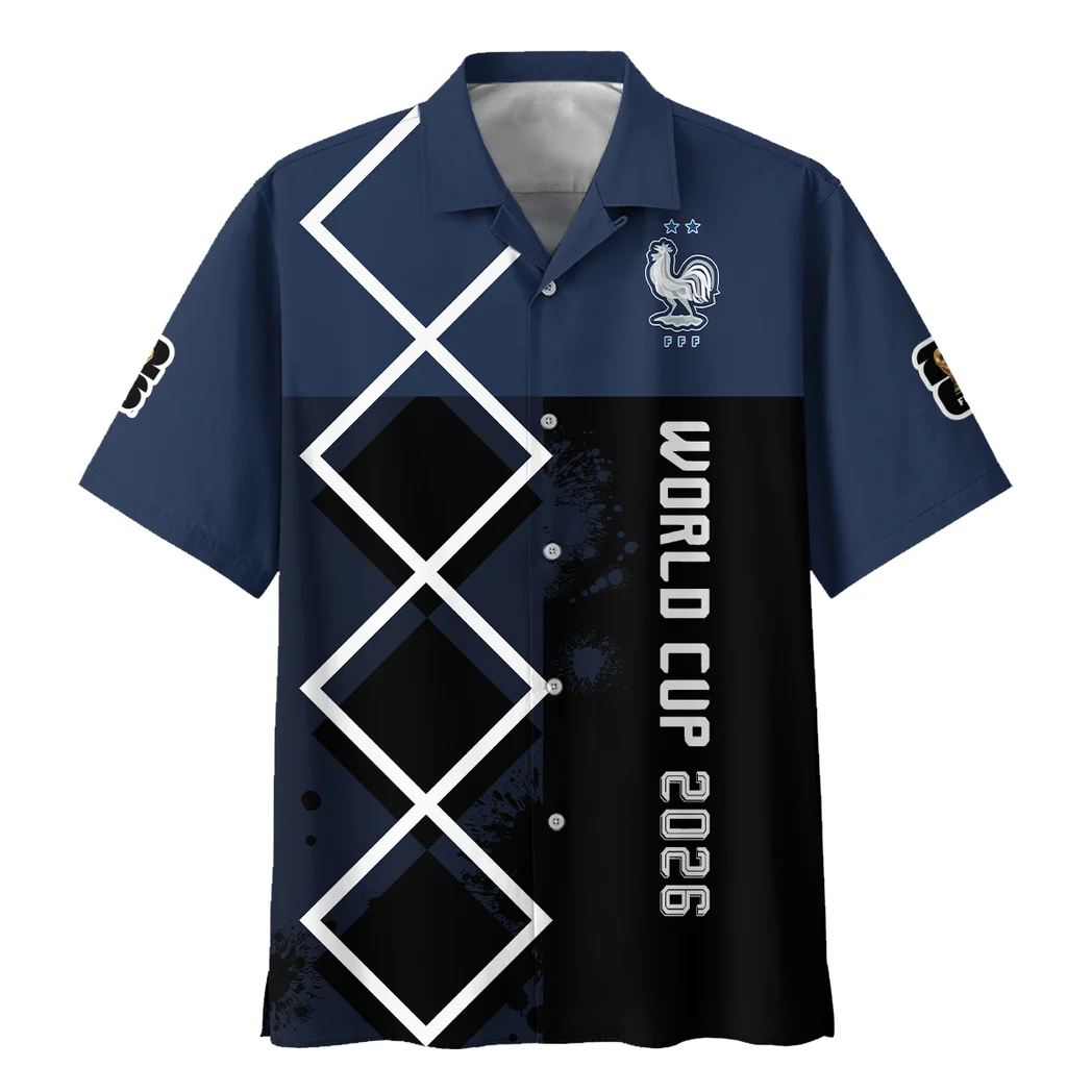 France Hawaiian Shirt FIFA World Cup 26 Limited Edition, Classic Fan Button Shirt HVN1589FR