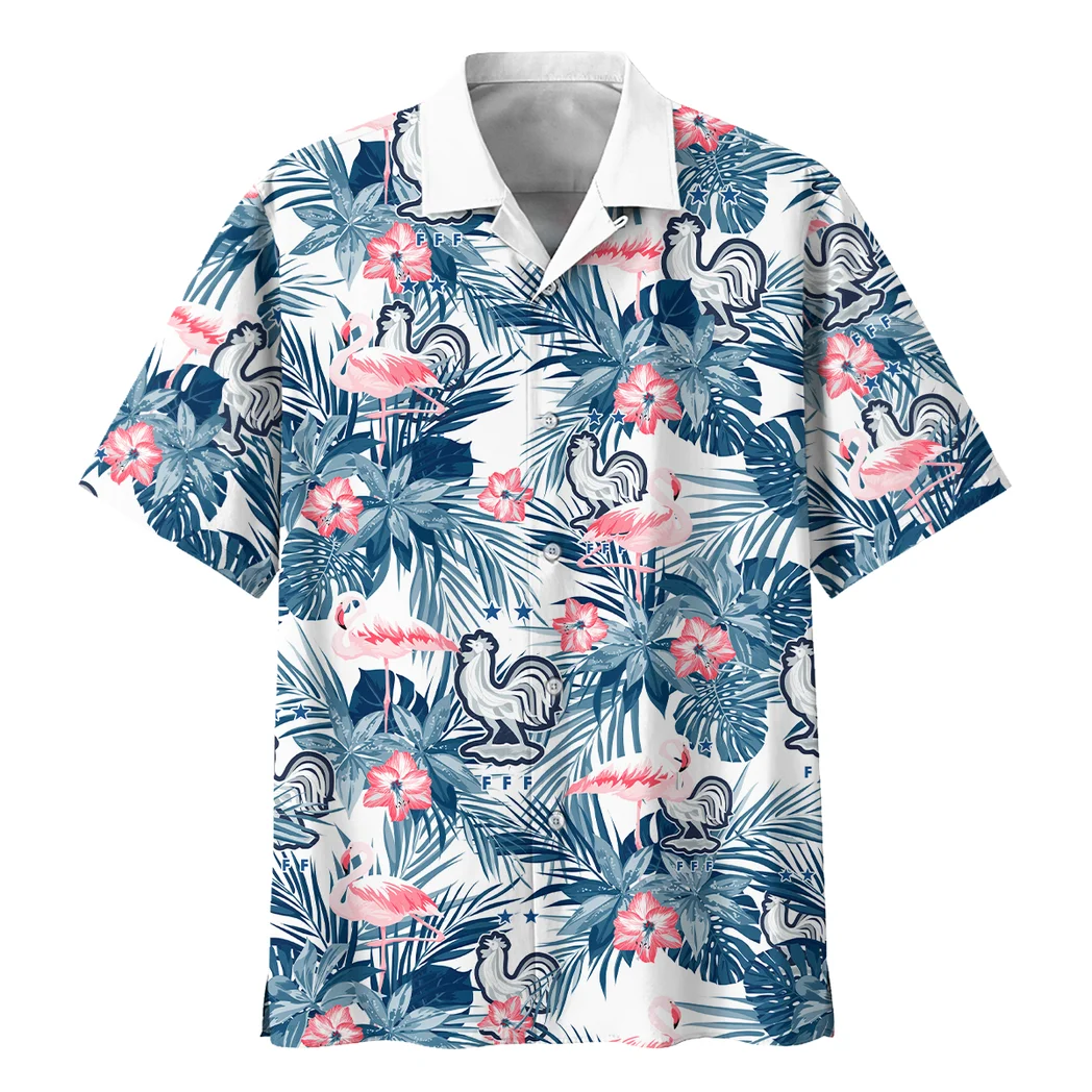 France Hawaiian Shirt FIFA World Cup 26 Tropical Style, Loyal Fan Button Shirt HVN1587FR