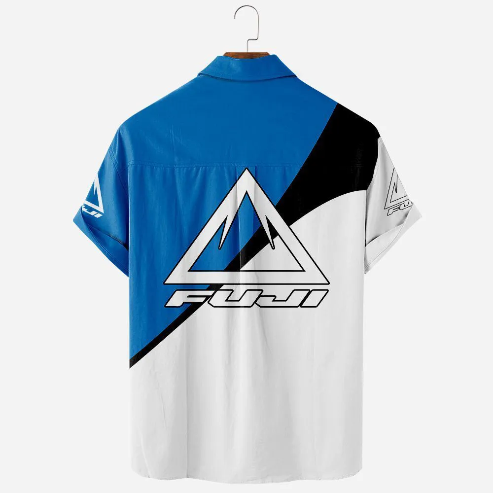 Fuji Bikes Hawaiian Shirt Exclusive Logo, Rider's Paradise Button Shirt CAR581022526339