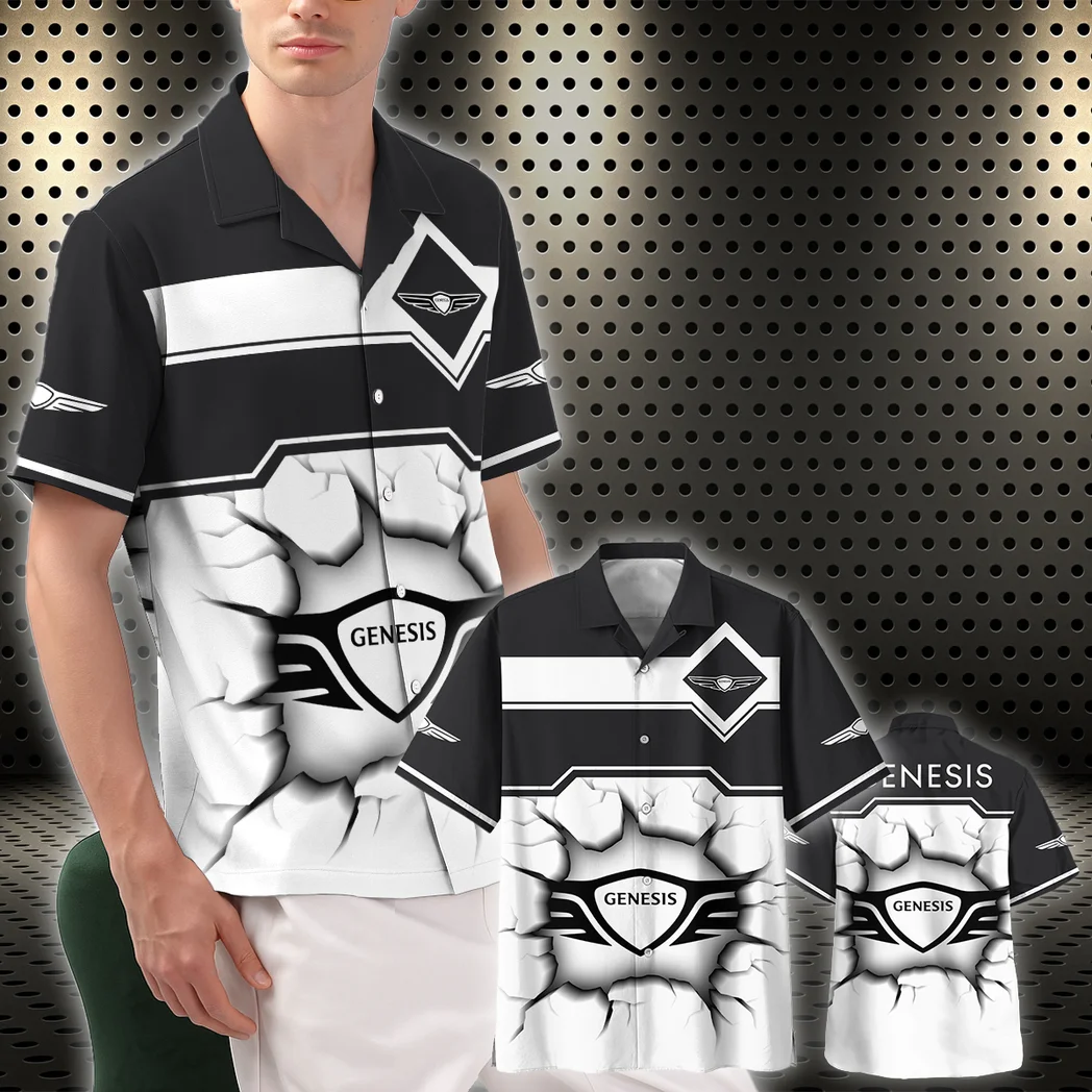 Genesis Hawaiian Shirt, Bold Driver Button Shirt HVN1400GE