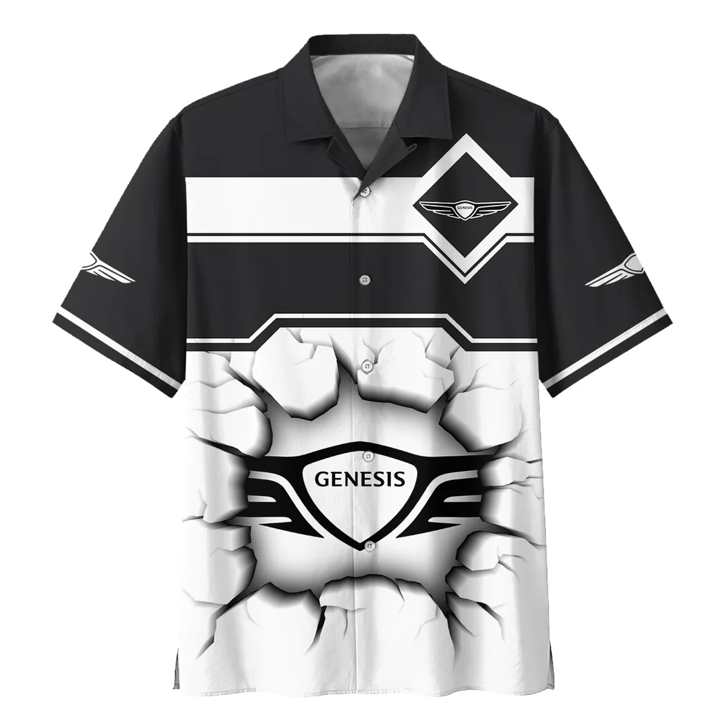 Genesis Hawaiian Shirt, Bold Driver Button Shirt HVN1400GE