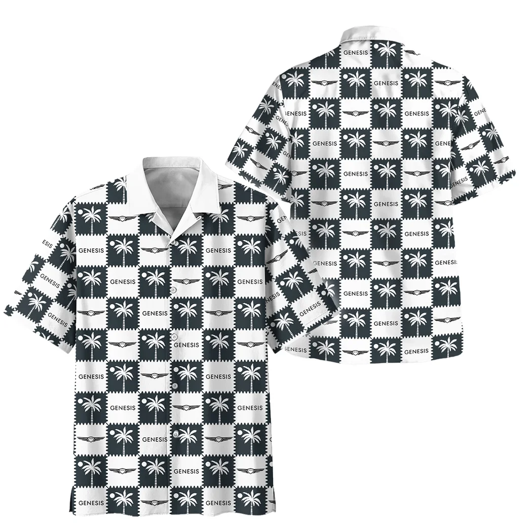 Genesis Hawaiian Shirt Logo Exclusive, Highway Cruise Button Shirt HVN1540GE