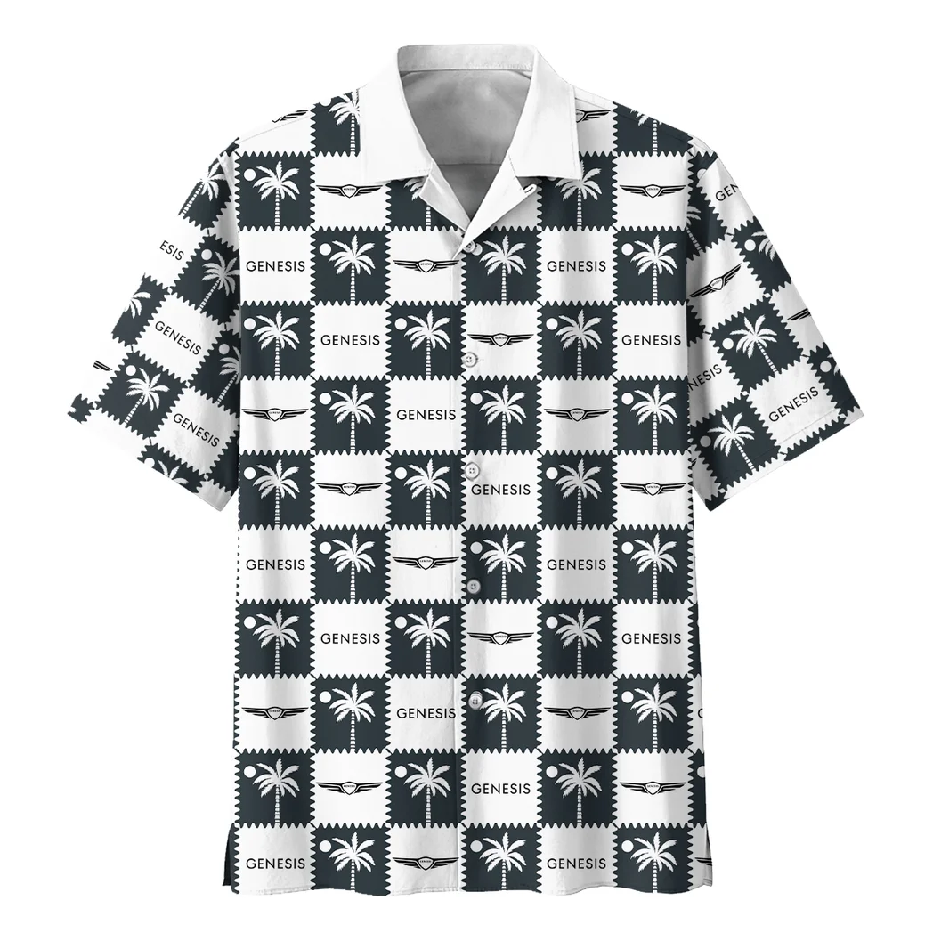 Genesis Hawaiian Shirt Logo Exclusive, Highway Cruise Button Shirt HVN1540GE