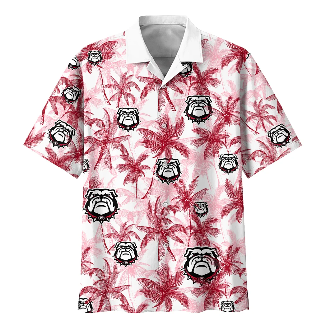 Georgia Bulldogs Hawaiian Shirt Logo Print, Summer Match Button Shirt HVN1468GB