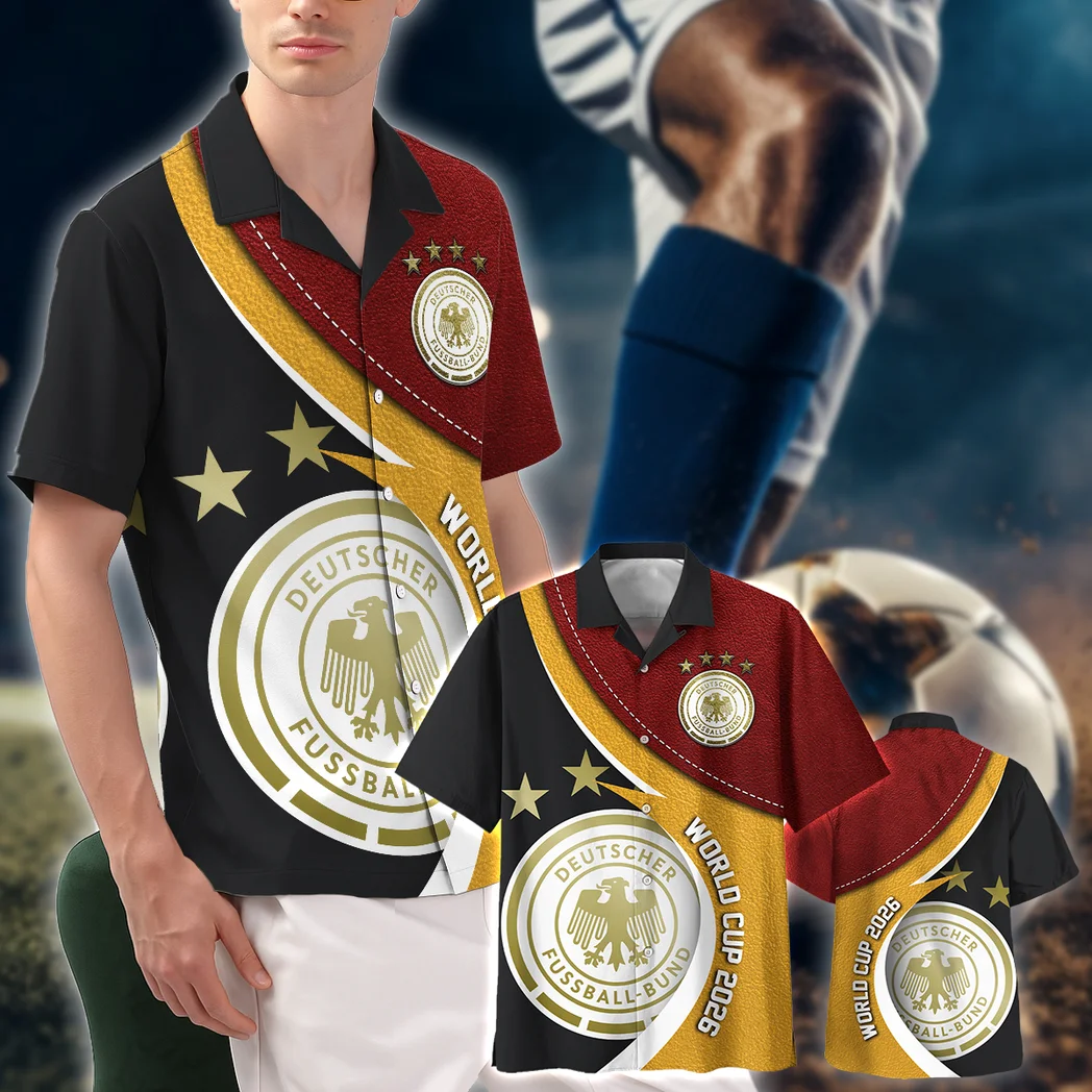 Germany FIFA World Cup 2026 Hawaiian Shirt, Victory Vibe Button Shirt HVN1566GE