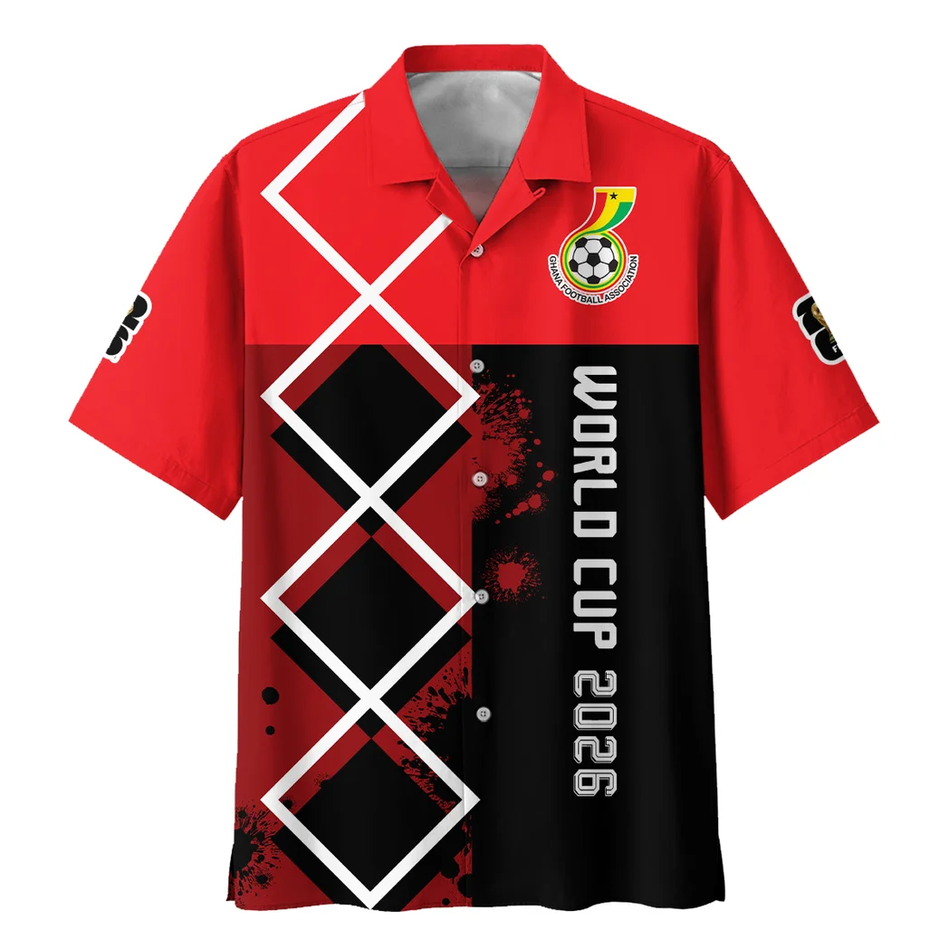Ghana Hawaiian Shirt FIFA World Cup 26 Limited Edition, Everyday Spirit Button Shirt HVN1589GH