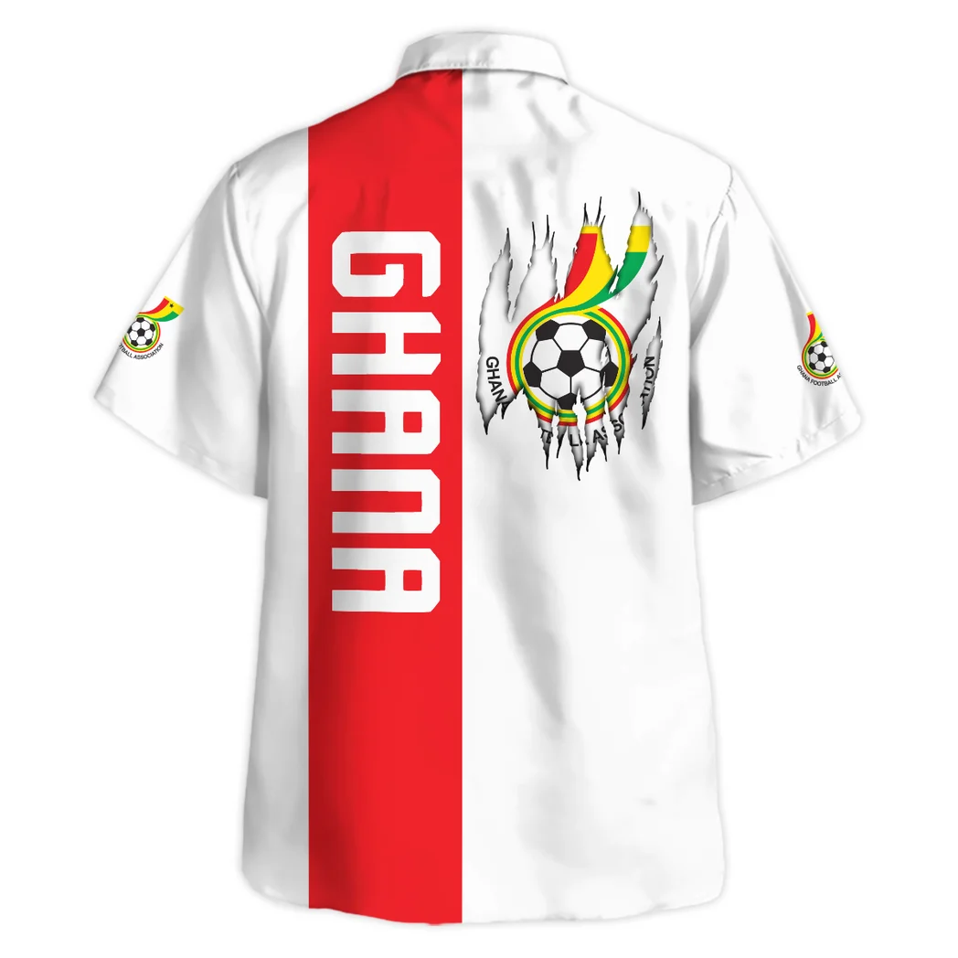 Ghana Hawaiian Shirt FIFA World Cup 26 Limited Edition, Tropical Supporter Button Shirt HVN1588GH