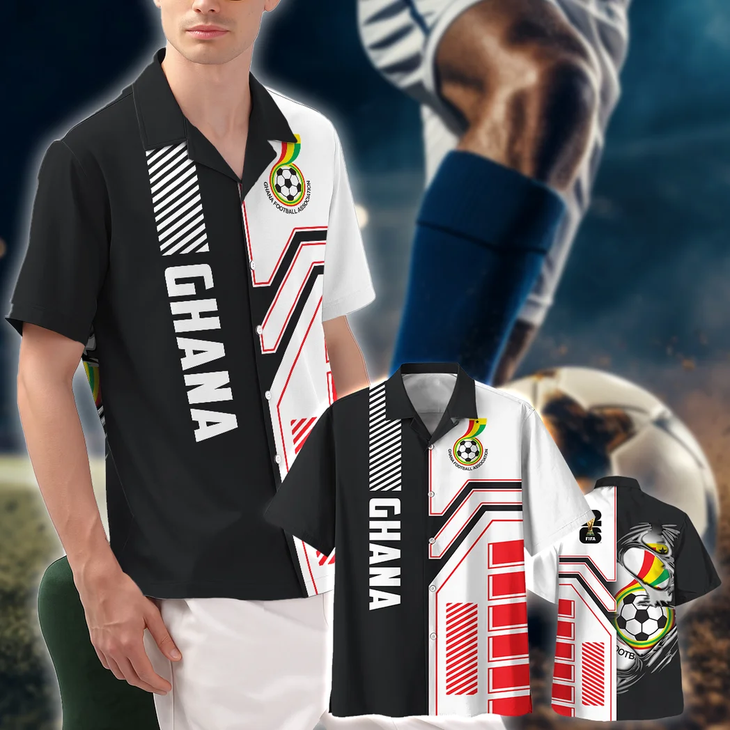 Ghana Hawaiian Shirt FIFA World Cup 26 Limited Edition, Victory Spirit Button Shirt HVN1590GH
