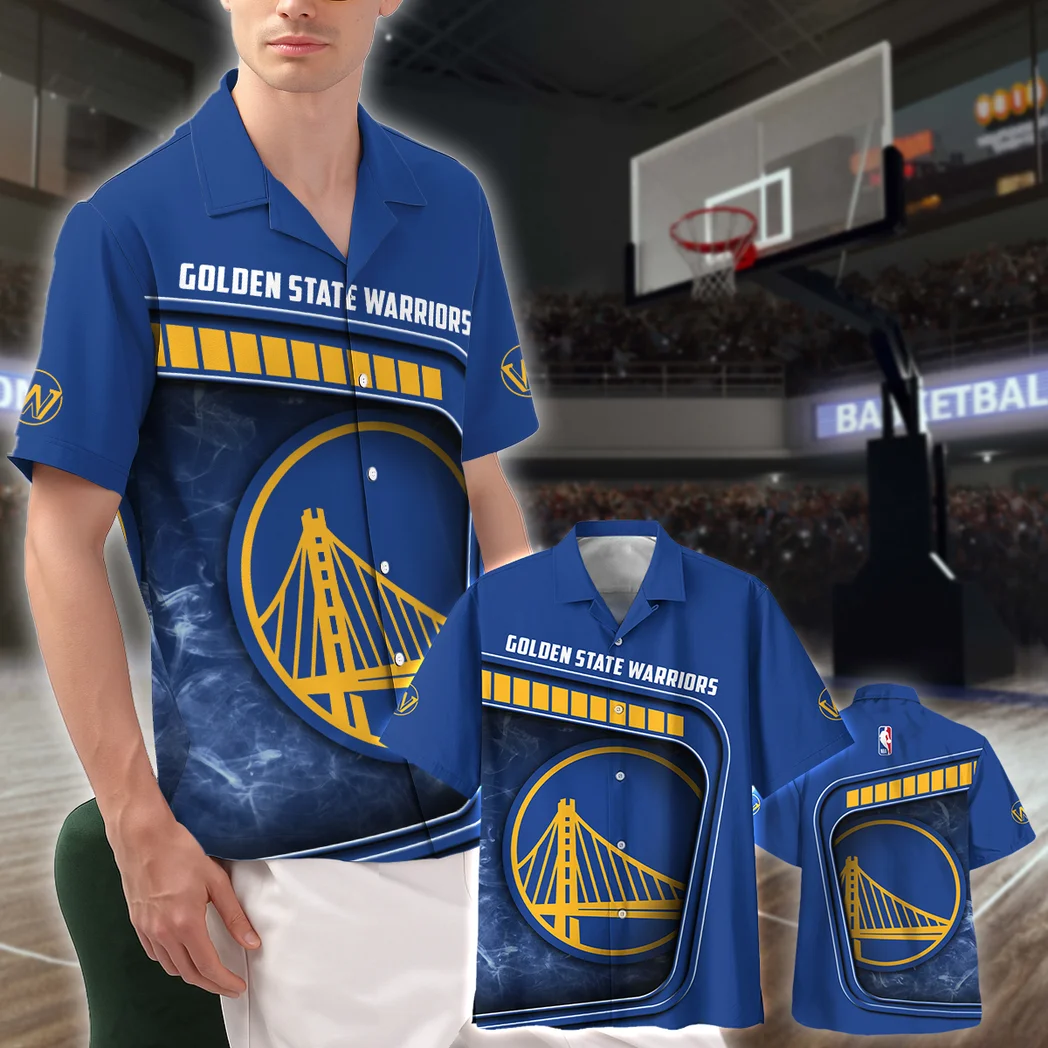Golden State Warriors Hawaiian Shirt Excluisve Logo, Victory Spirit Button Shirt HVN1527GSW