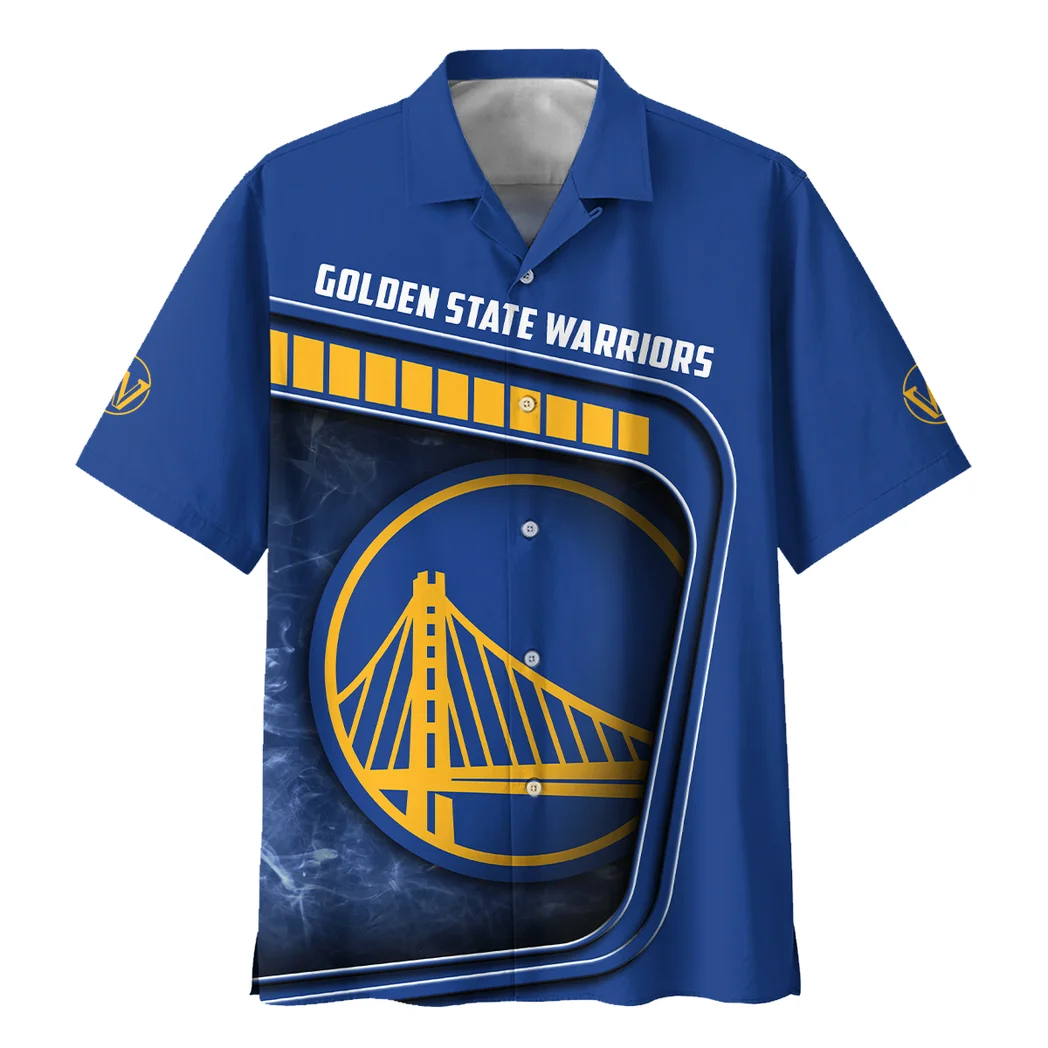 Golden State Warriors Hawaiian Shirt Excluisve Logo, Victory Spirit Button Shirt HVN1527GSW