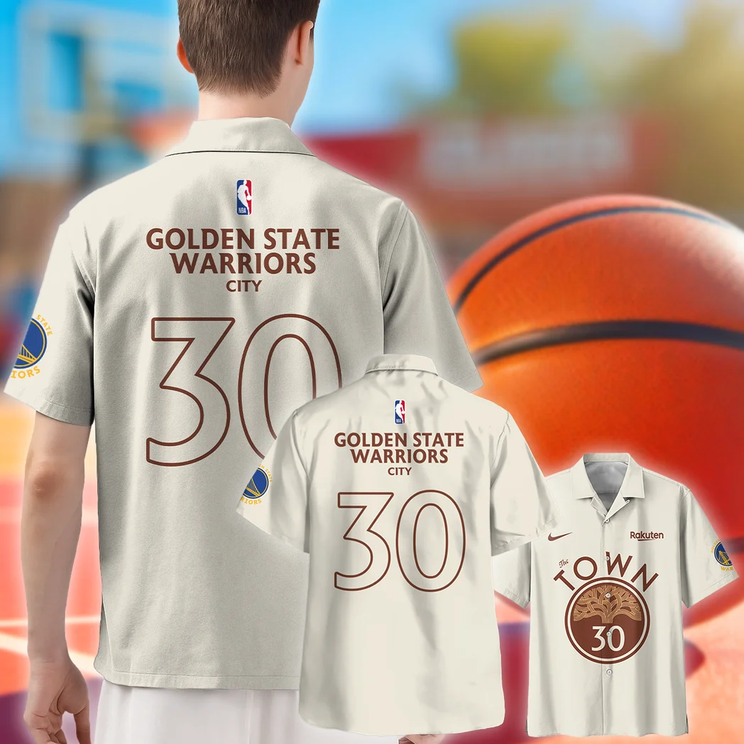 Golden State Warriors Hawaiian Shirt Exclusive Logo, Fan Vibe Button Shirt HVN1533GSW