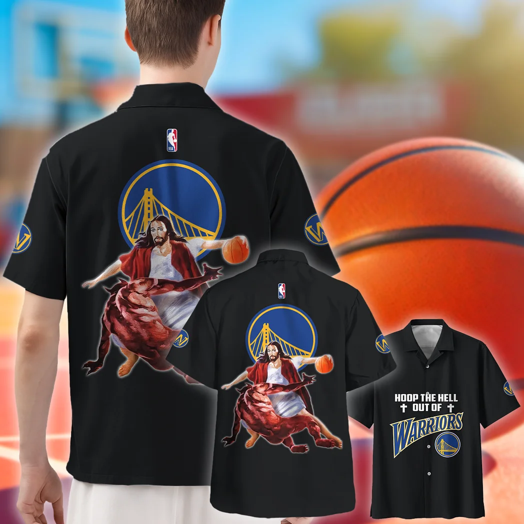 Golden State Warriors Hawaiian Shirt Logo Print, Everyday Fan Button Shirt HVN1532GSW