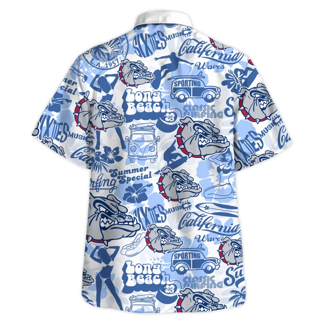 Gonzaga Bulldogs Hawaiian Shirt Logo Print, Sport Passion Button Shirt HVN1467GO