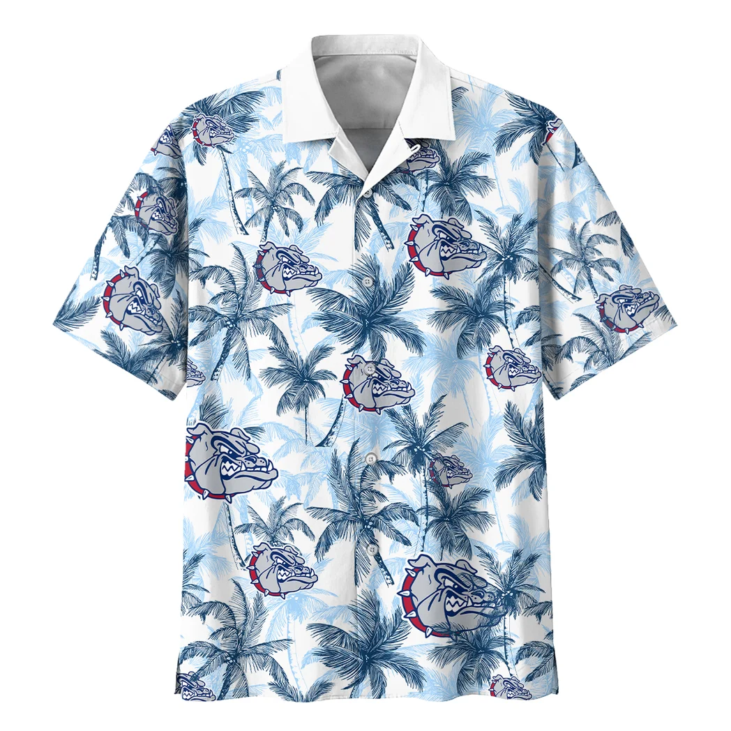 Gonzaga Bulldogs Hawaiian Shirt Logo Print, Tailgate Vibe Button Shirt HVN1468GO