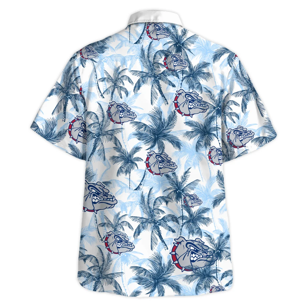 Gonzaga Bulldogs Hawaiian Shirt Logo Print, Tailgate Vibe Button Shirt HVN1468GO