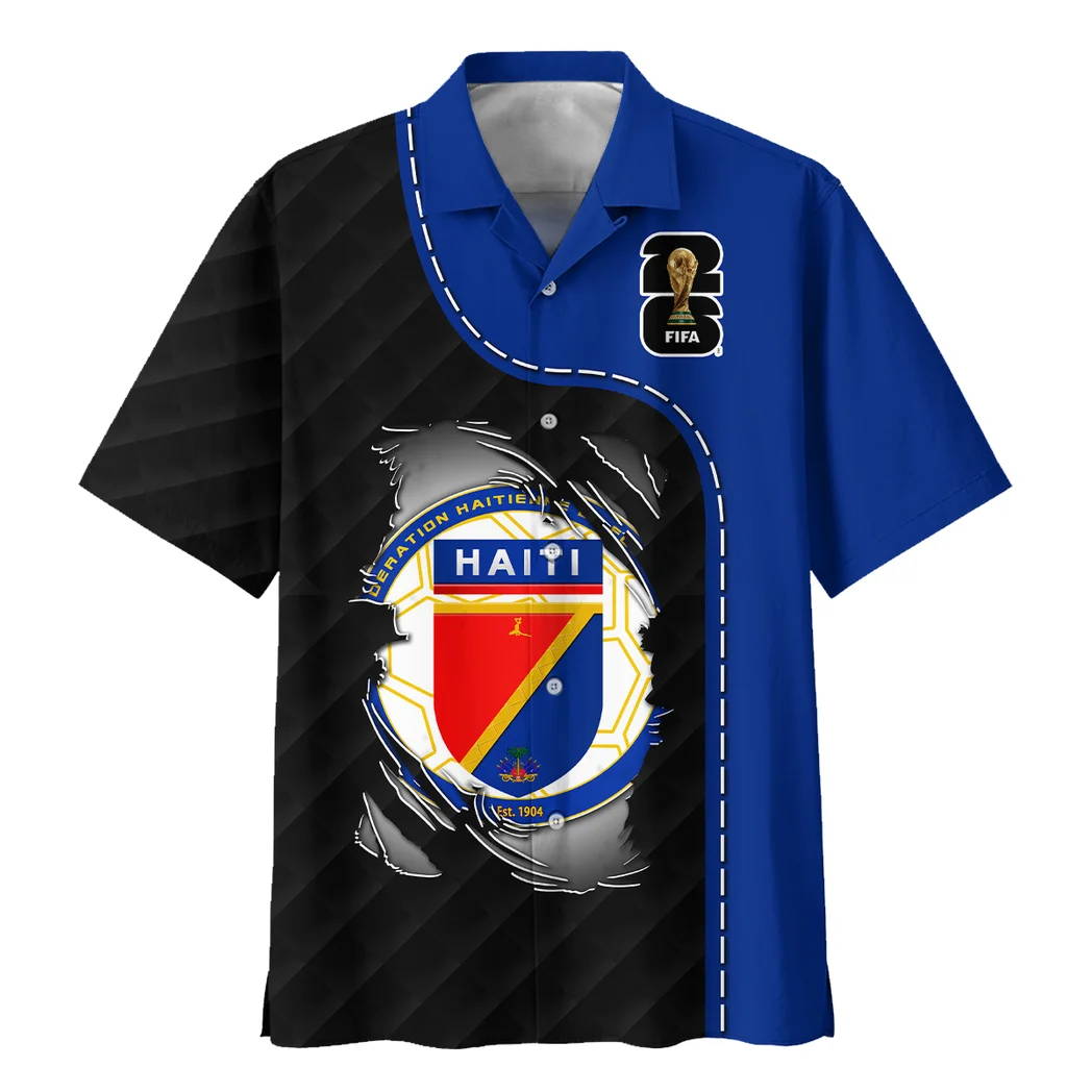 Haiti Hawaiian Shirt FIFA World Cup 26 Limited Edition, Tailgate Vibe Button Shirt HVN1584HA