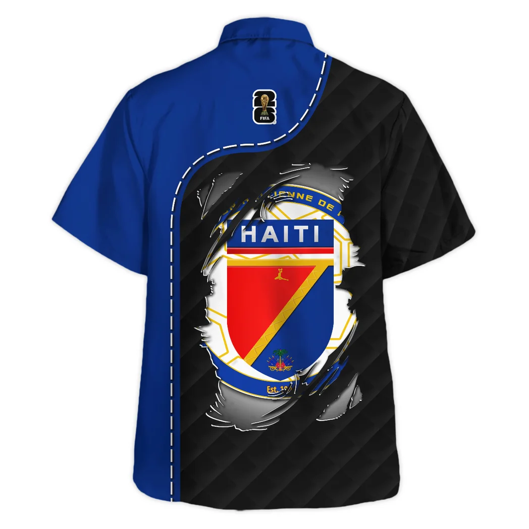 Haiti Hawaiian Shirt FIFA World Cup 26 Limited Edition, Tailgate Vibe Button Shirt HVN1584HA