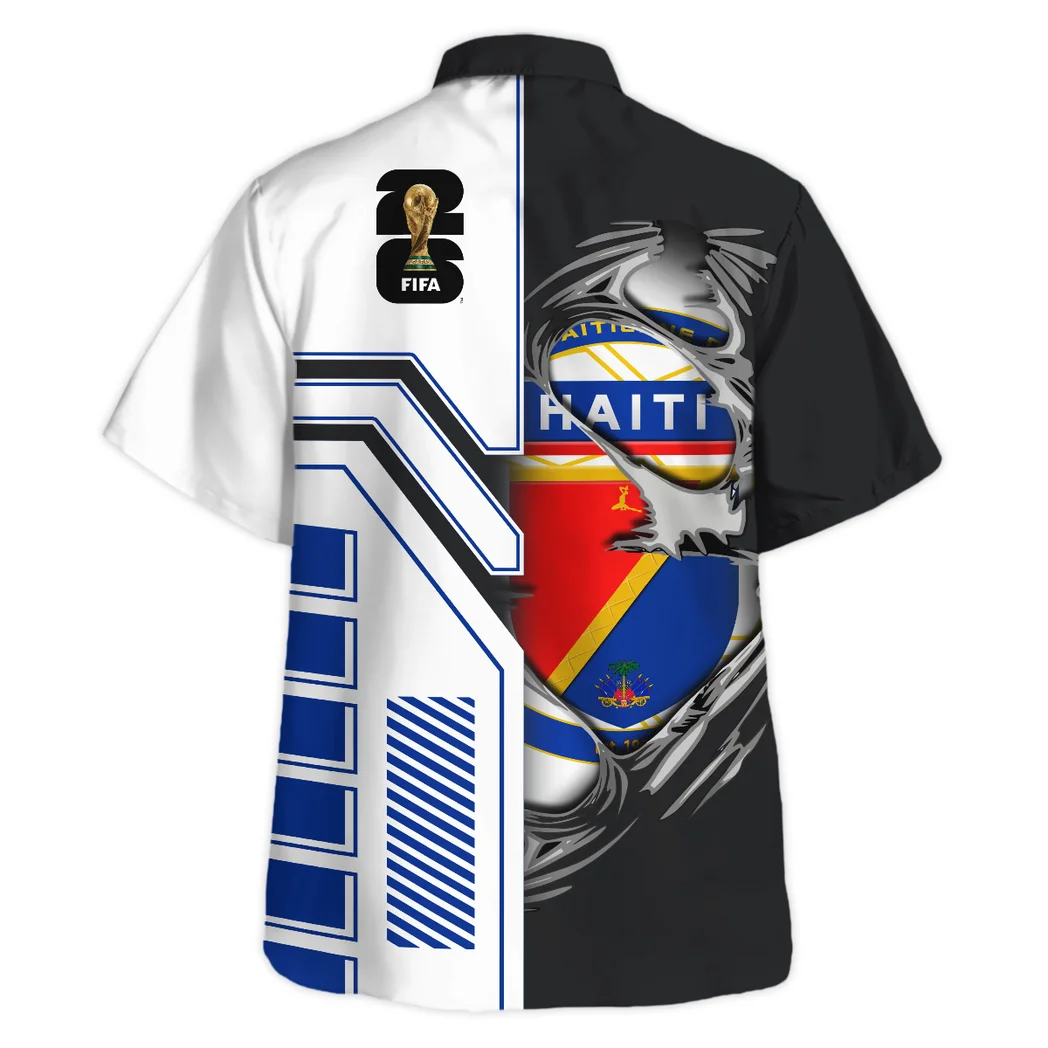 Haiti Hawaiian Shirt FIFA World Cup 26 Limited Edition, Victory Spirit Button Shirt HVN1590HA