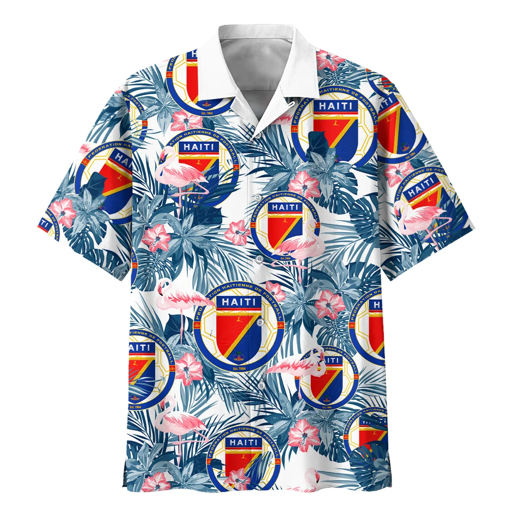 Haiti Hawaiian Shirt FIFA World Cup 26 Tropical Style, Celebration Spirit Button Shirt HVN1587HA