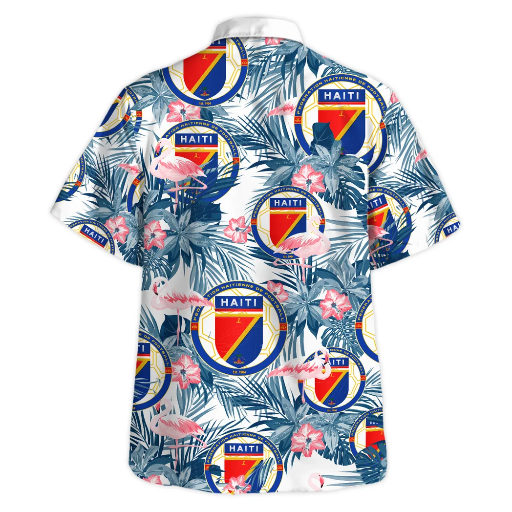 Haiti Hawaiian Shirt FIFA World Cup 26 Tropical Style, Celebration Spirit Button Shirt HVN1587HA