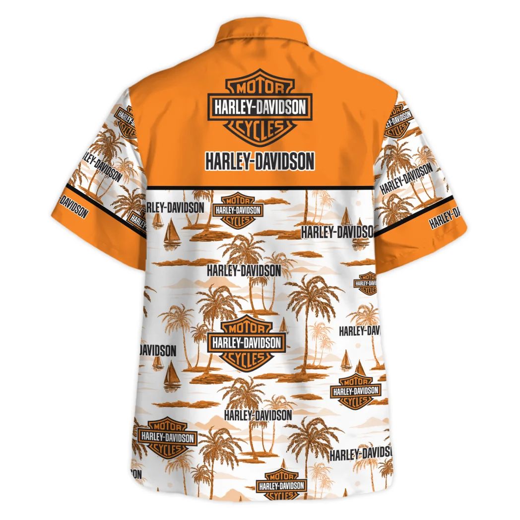 Harley Davidson Hawaiian Shirt Exclusive Logo, Custom Garage Button Shirt HVN1534HD
