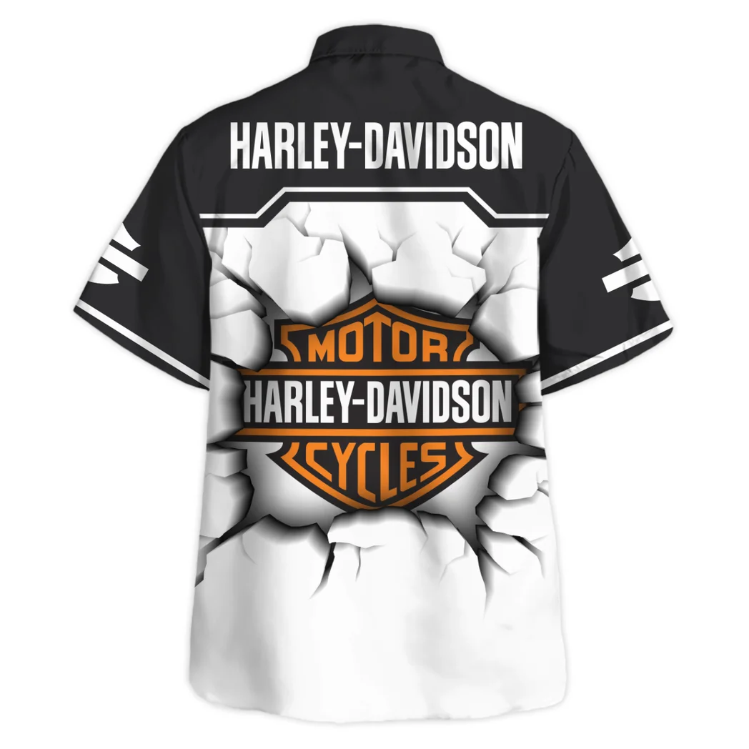 Harley Davidson Hawaiian Shirt, Motor Culture Button Shirt HVN1400HD