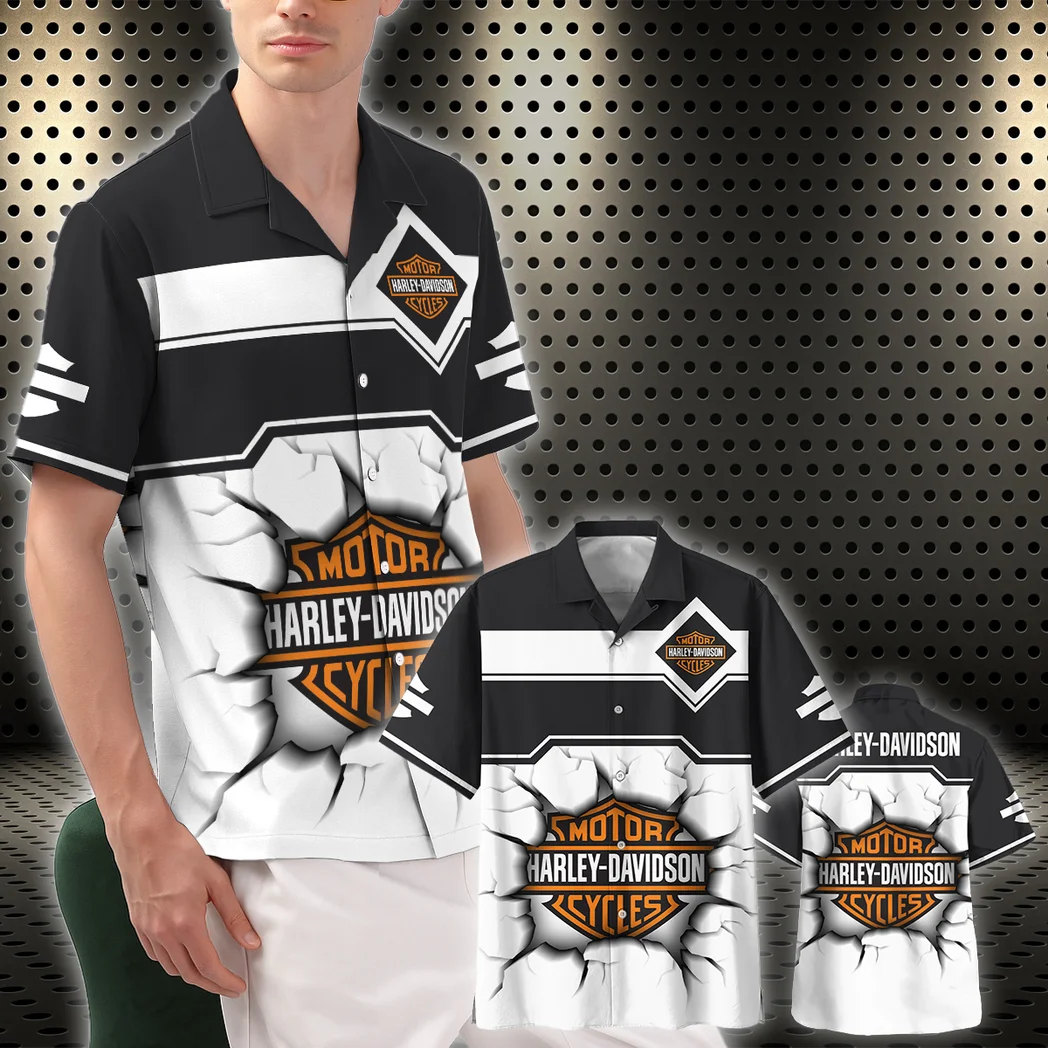 Harley Davidson Hawaiian Shirt, Motor Culture Button Shirt HVN1400HD