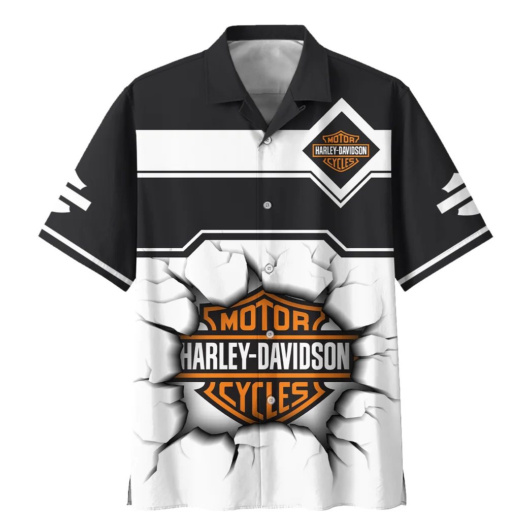 Harley Davidson Hawaiian Shirt, Motor Culture Button Shirt HVN1400HD