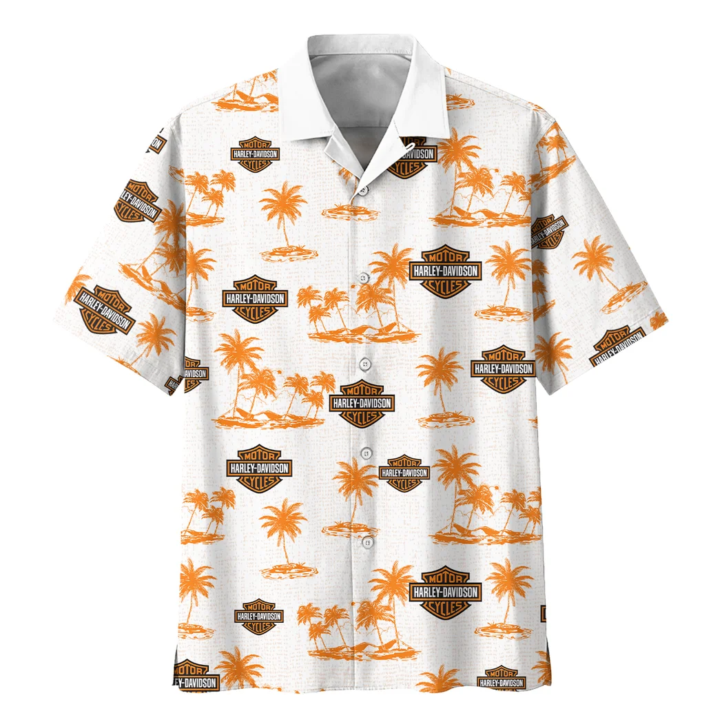 Harley Davidson Hawaiian Shirt Tropical Style, Road-Trip Ready Button Shirt HVN1536HD