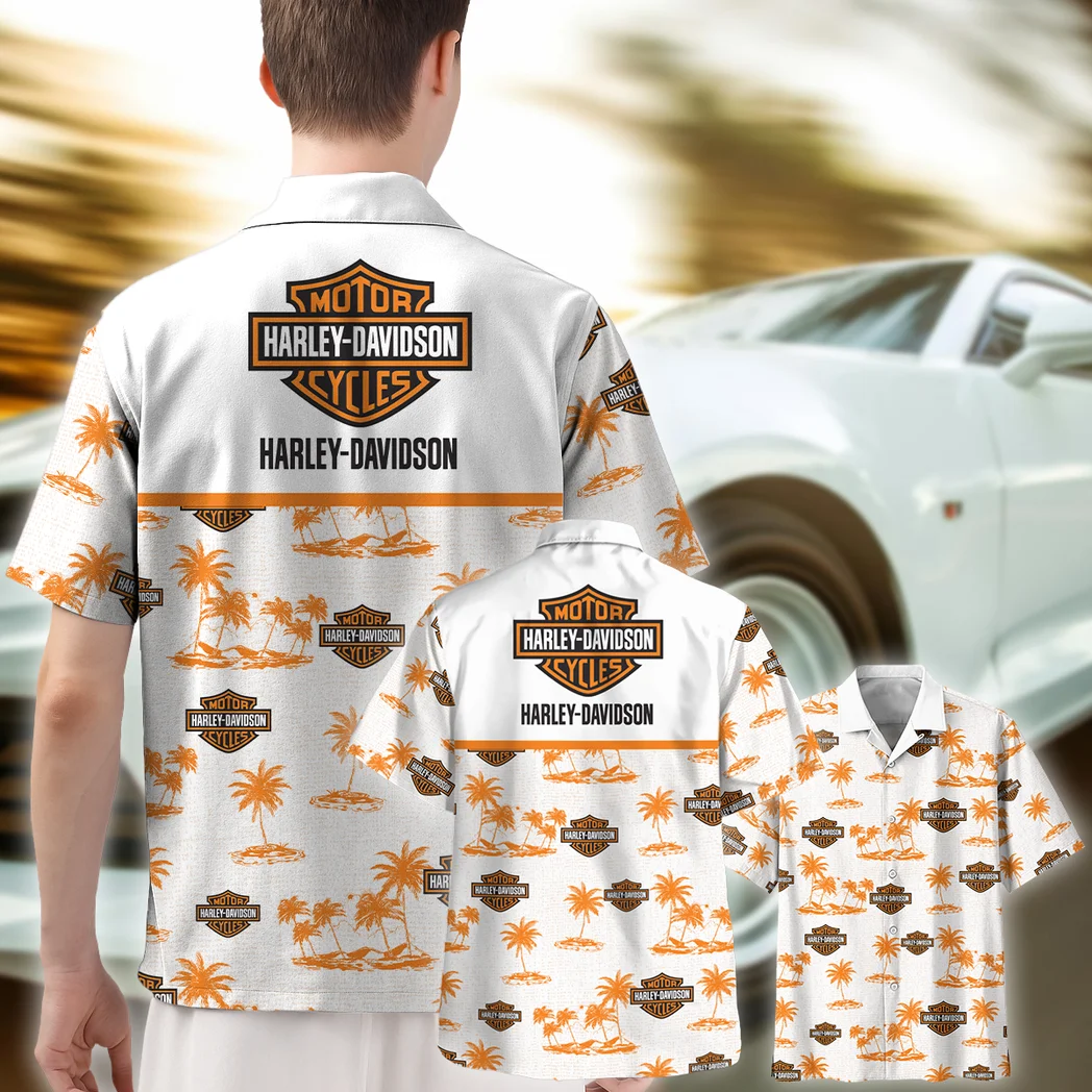 Harley Davidson Hawaiian Shirt Tropical Style, Road-Trip Ready Button Shirt HVN1536HD