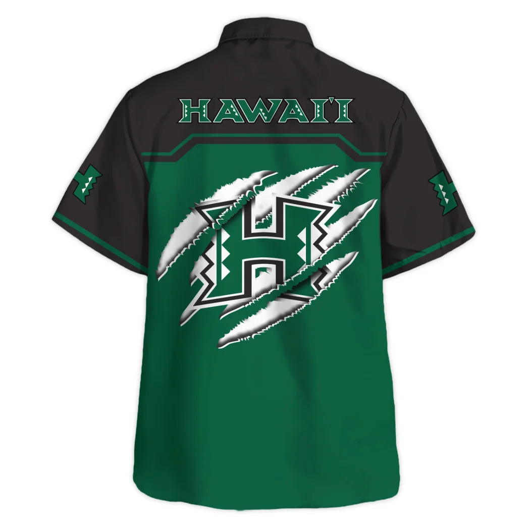 Hawaii Rainbow Warriors Hawaiian Shirt Logo Print, Sport Culture Button Shirt HVN1469HR
