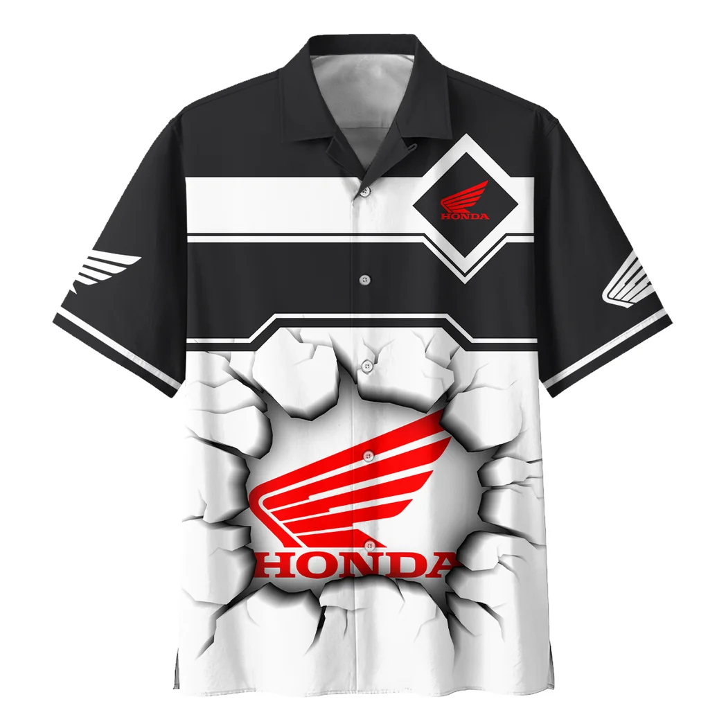 Honda Cbr Hawaiian Shirt, Retro Driver Button Shirt HVN1400HC