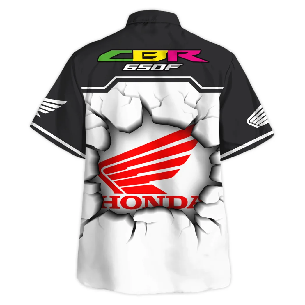 Honda Cbr Hawaiian Shirt, Retro Driver Button Shirt HVN1400HC