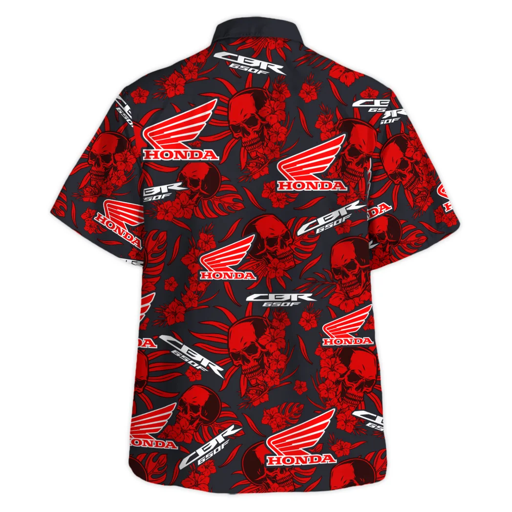 Honda Cbr Hawaiian Shirt Skull Design, Road-Trip Ready Button Shirt HVN1535HC