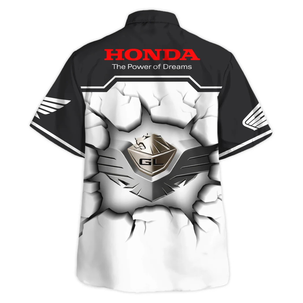 Honda Gold Wing Hawaiian Shirt, Road Life Button Shirt HVN1400HG