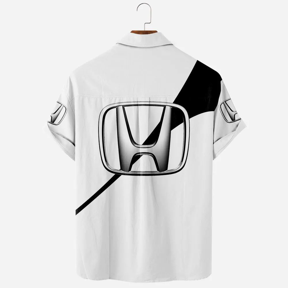 Honda Hawaiian Shirt Exclusive Logo, Road-Trip Ready Button Shirt CAR581022526350