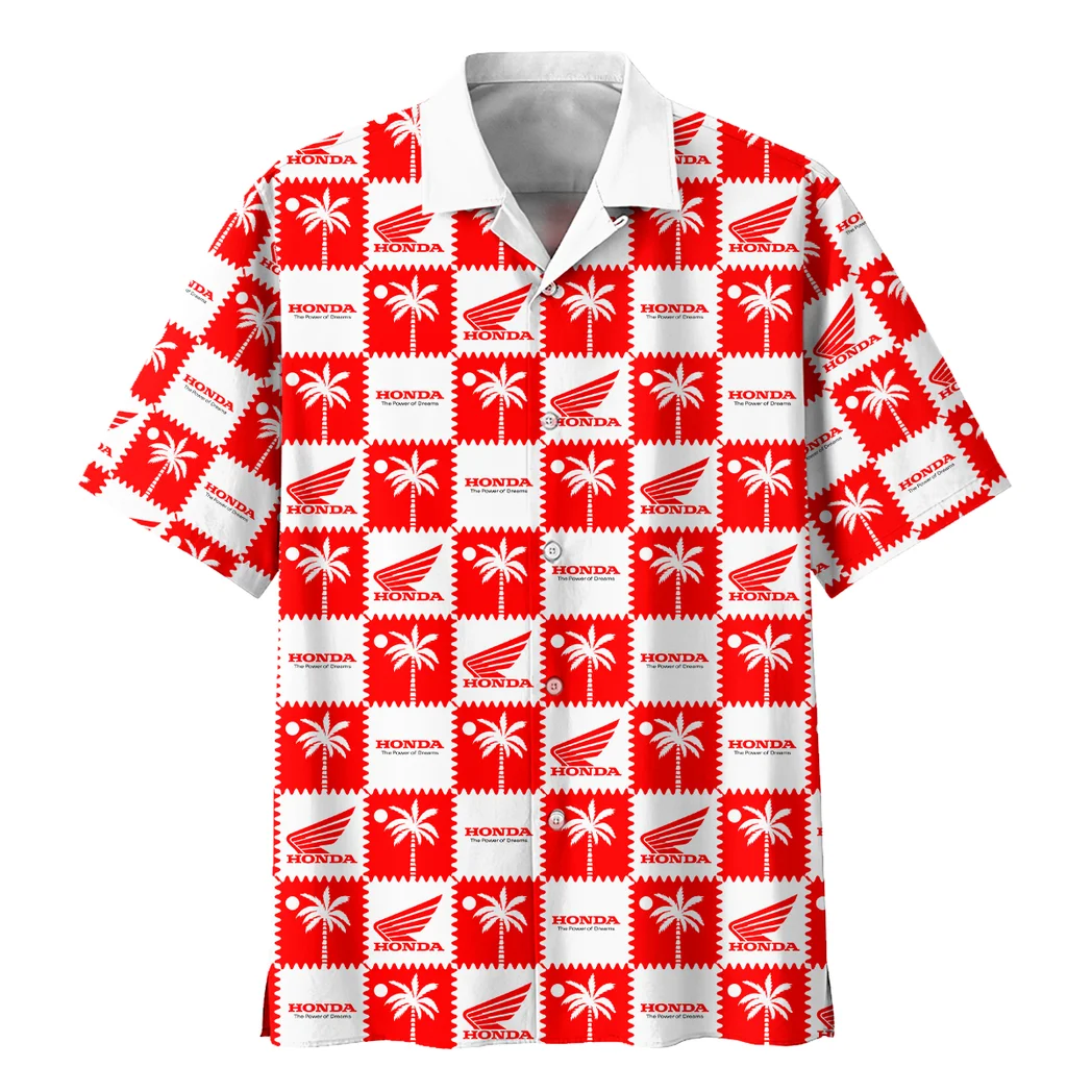 Honda Motors Hawaiian Shirt Logo Exclusive, Summer Garage Button Shirt HVN1540HMT