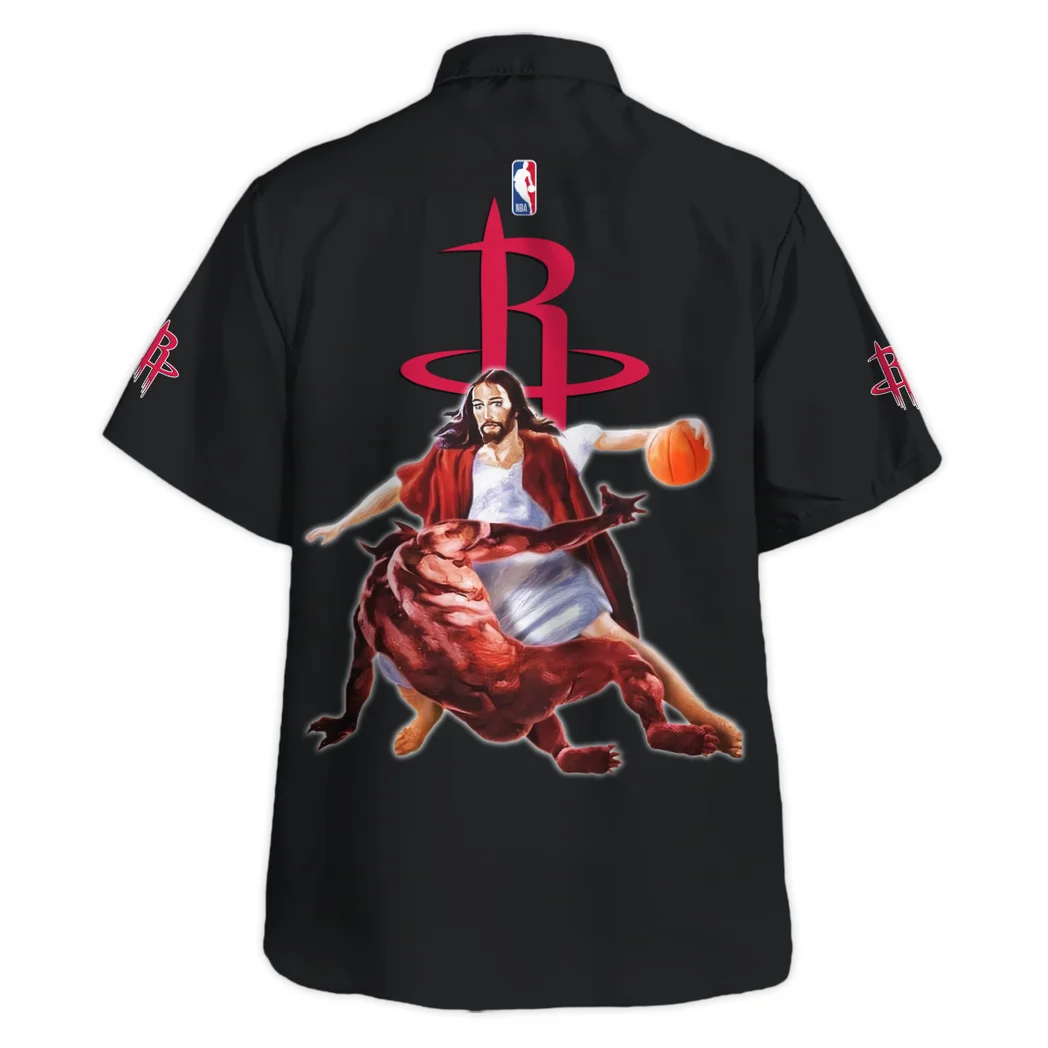Houston Rockets Hawaiian Shirt Logo Print, Everyday Spirit Button Shirt HVN1532HR