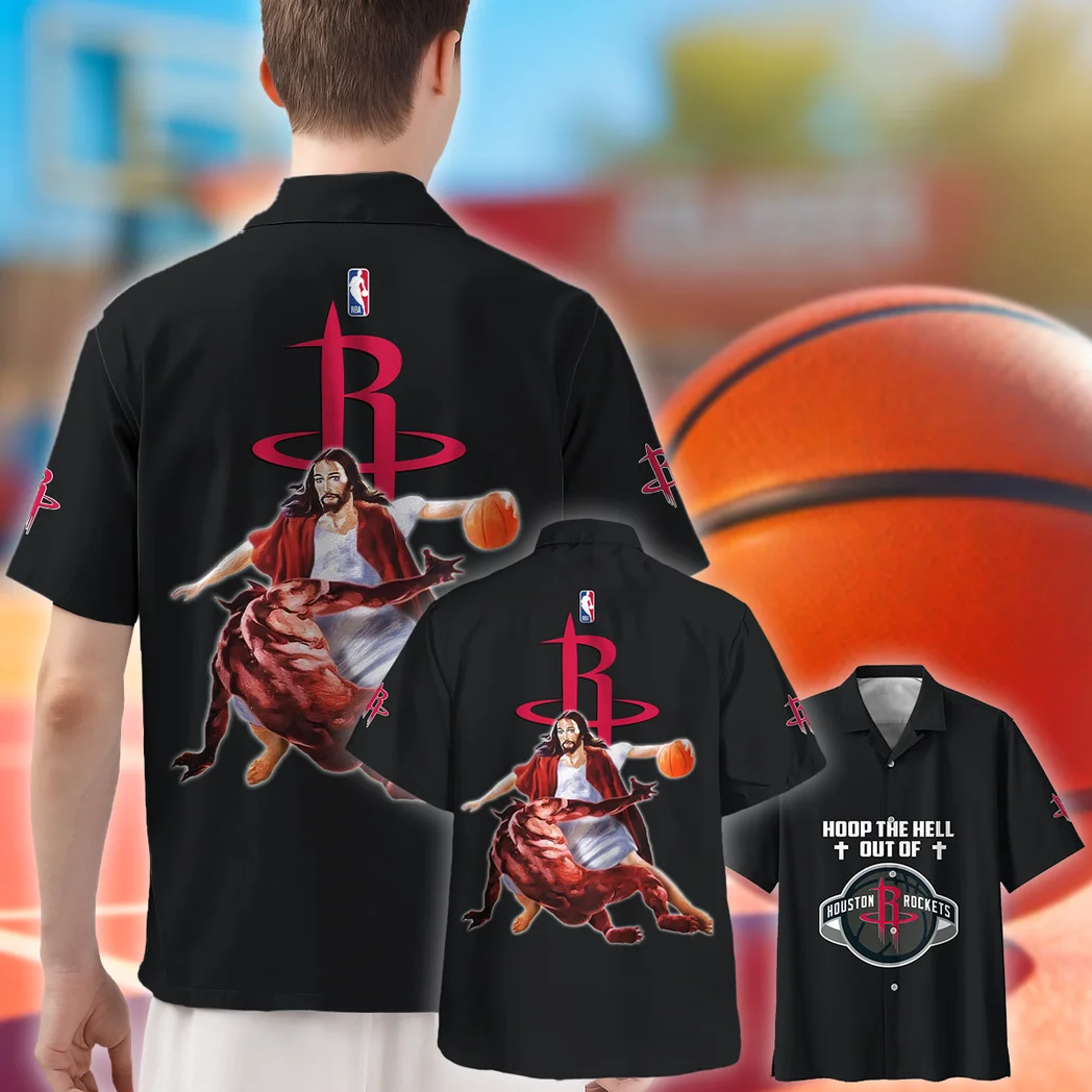 Houston Rockets Hawaiian Shirt Logo Print, Everyday Spirit Button Shirt HVN1532HR