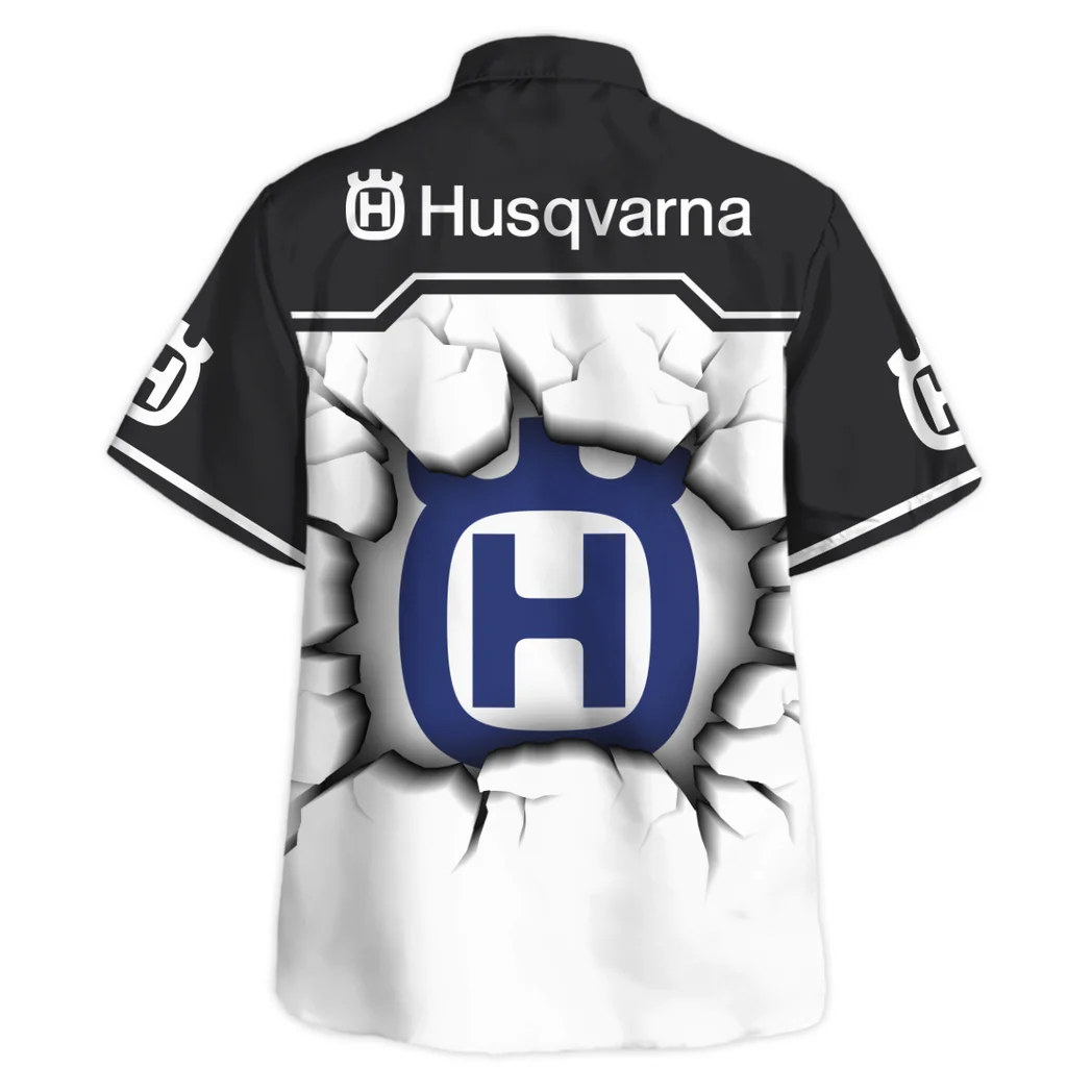 Husqvarna Hawaiian Shirt, Car Meet Button Shirt HVN1400HU