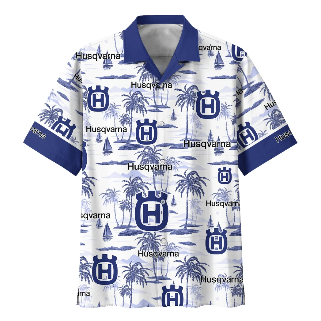 Husqvarna Hawaiian Shirt Exclusive Logo, Drift-Ready Button Shirt HVN1534HU