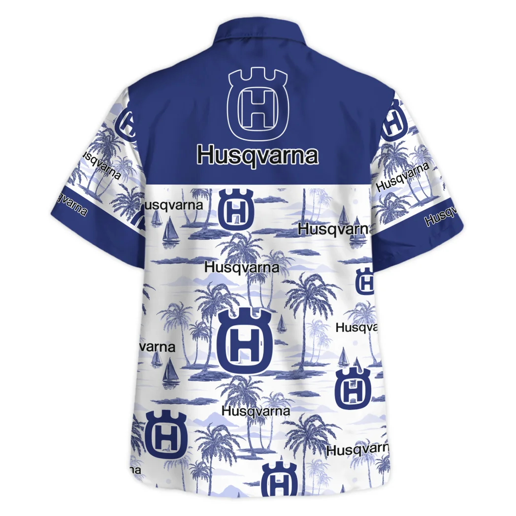 Husqvarna Hawaiian Shirt Exclusive Logo, Drift-Ready Button Shirt HVN1534HU