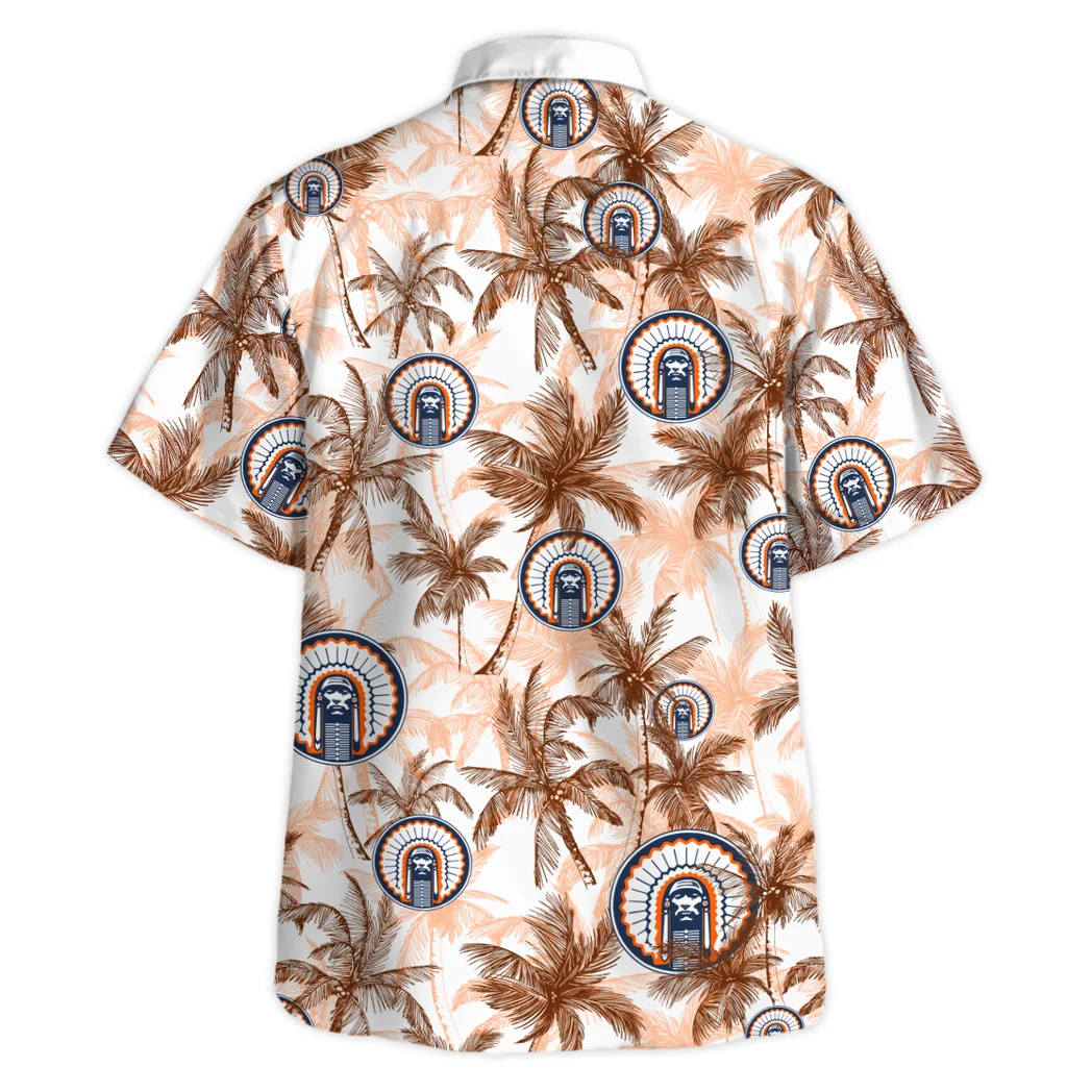 Illinois Fighting Illini Hawaiian Shirt Logo Print, Bold Supporter Button Shirt HVN1468IF