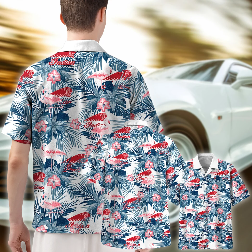 Indian Motorcycle Hawaiian Shirt All Over Print, Street Racer Button Shirt HVN1537IM