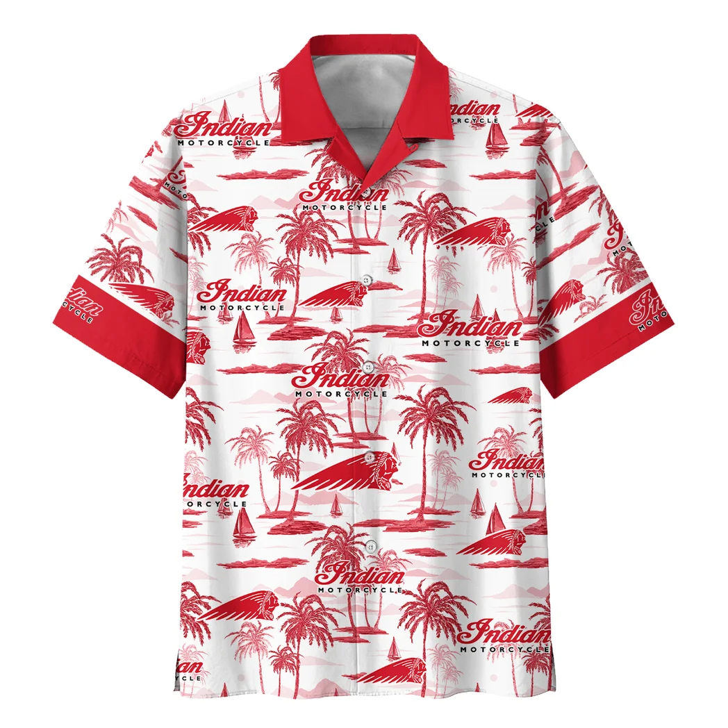 Indian Motorcycle Hawaiian Shirt Exclusive Logo, Open Road Button Shirt HVN1534IM