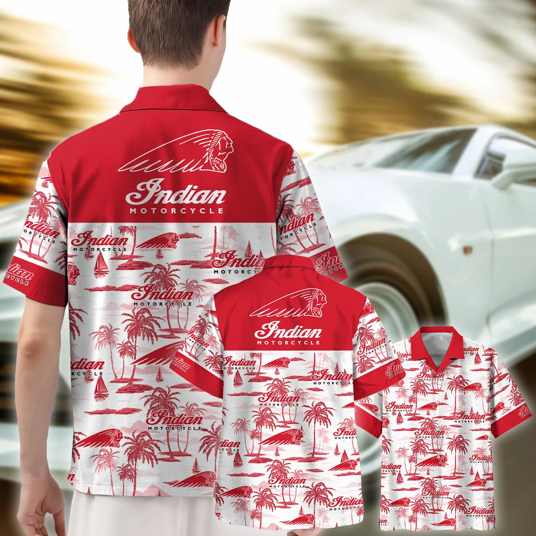 Indian Motorcycle Hawaiian Shirt Exclusive Logo, Open Road Button Shirt HVN1534IM